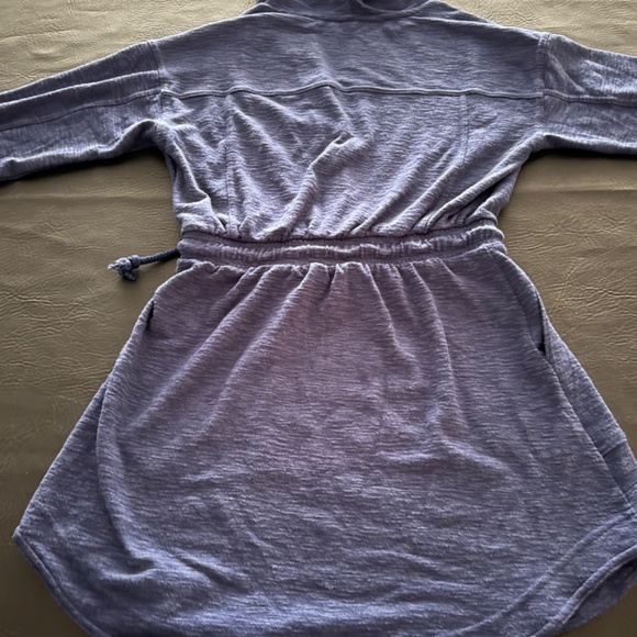 Anthropologie - Hoodie Sweatshirt Dress - RICH BLUE and Adorable - XS - Picture 4 of 6
